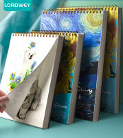 LORDWEY 8K Sketchbook Thicken Art ภาพวาดนักเรียนใช้ Blank Picture Book Drawing Book A4ขนาด Coil Sketch Book