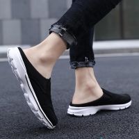 COD DSFWEWWWWW Mens shoes Fashion Casual Half-tumit Shoes Lazy Shoes Loafers Korean Peas Shoes Men