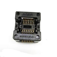 Andk Sop14 Soic ซ็อกเก็ตสำหรับเผา14 So14 1.27เมตร Ic ความกว้างของตัวเครื่อง3.9มม. 150mil อะแดปเตอร์ทดสอบซ็อกเก็ต Ots-16-1.27-03