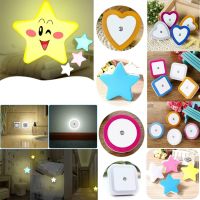 【LZ】✖✑❅  Mini Cute Wall Plug-in LED Night Light Auto Sensor Bedside Lamp For Bedroom Kids Room Hallway Corridor Stairs EU/US 110V 220V