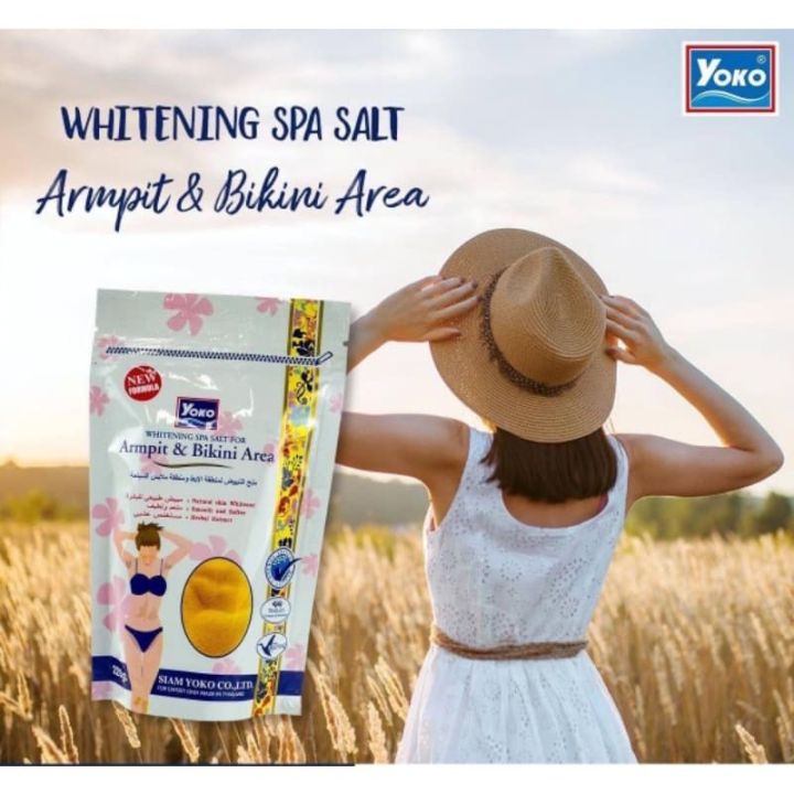 YOKO BIKINI AND ARMPIT SPA SALT 300 grams/WHITENING/MOISTURIZING/ANTI