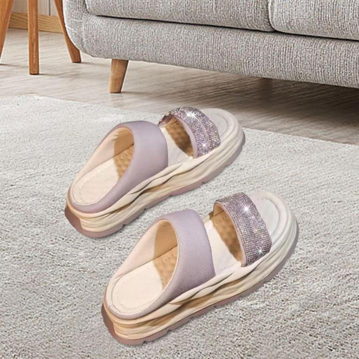 yotjar-รองเท้าแตะผู้หญิงนิ่มรองเท้าเปิดนิ้วสไลด์พื้นกันลื่นที่วางรองเท้าสำหรับฤดูร้อน