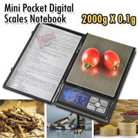 NoteBook-2kg Digital Scale Scales Notebook 2000g X 0.1g อุปกรณ์ประกอบอาหาร แบบพิเศษ ตราชั่งน้ำหนักในครัว ตาชั่งในครัว เครื่องชั่งสูตรอาหาร เครื่องชั่งดิจิตอล