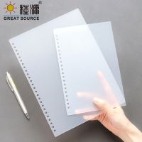 A4 Journal Cover PP Color Cover 30 Holes Binder Ring Notebook Cover Shool Office File Cover  Cover (6PCS) Note Books Pads
