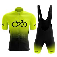 2023 Short Sleeve Cycling Wear Suit Quick-drying Mountain Bike 19D Pad Bicycle Sportswear Men Cycling Clothing Maillot Ciclismo