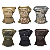 ✸☊ Men Multifunction Waist Drop Leg Bag Zipper Thigh Pack for Motorcycle Outdoor 2023 New Messenger Bags Travel Belt Pack Pouch