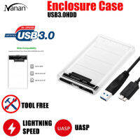 กล่องฮาร์ดไดรฟ์มือถือ Sata3ถึง Usb แบบพกพา,พร้อมตัวชี้วัด Led คู่ทนต่อรอยขีดข่วน Usb3.0 Ssd Hdd เคสฮาร์ดไดรฟ์