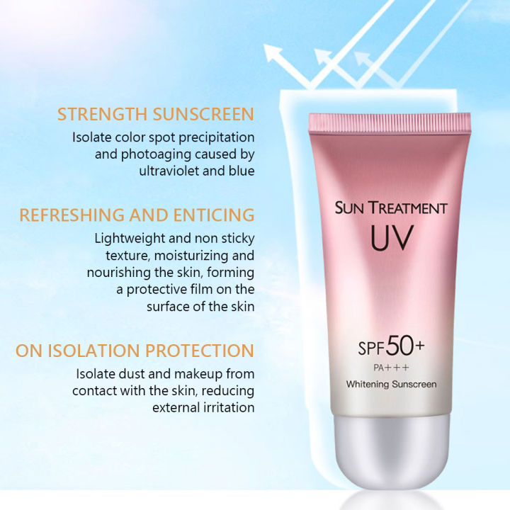 ครีมกันแดดป้องกันใบหน้ากันแดด-spf50เจลแยกครีมโลชั่นไวท์เทนนิ่งมอยส์เจอไรเซอร์สำหรับผิวหน้า