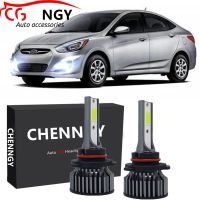 สำหรับ Hyundai Accent 2012 2013 2014-6000พันสีขาว12-32โวลต์ LED ด้านหน้าไฟตัดหมอกหลอดไฟชุด (1คู่)