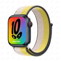 สายห่วงไนลอนสำหรับนาฬิกา Apple อัลตร้าสายรัด49มม. 44มม. 40มม. 45มม. 41มม. 42/38มม. สายสายรัดข้อมือเล่นกีฬา IWatch Series 7 8 3 6 Se