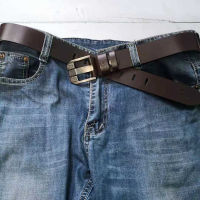 High Quality Belt for Men Luxury Vintage Genuine Leather Metal Pin Buckle Design Belts nd Waist Straps for Jeans Designer