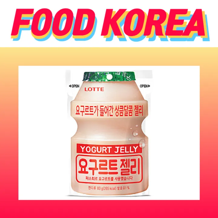 LOTTE (83g) Yogurt jelly / Korean snacks, Korean jelly, Korean food