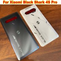 ฝาหลังปิดโทรศัพท์ด้านหลังที่ดีที่สุดเดิมประตูที่อยู่อาศัยสำหรับ Xiaomi Black Shark 4S Pro เคสด้านหลังฝาแก้วกรอบโทรศัพท์ + กาว