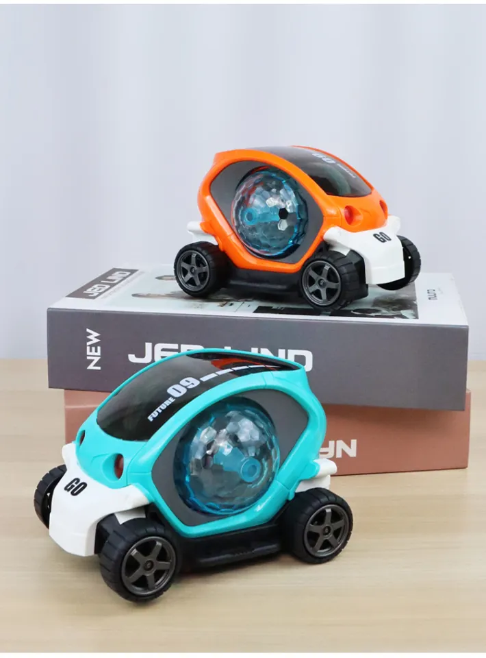 Carro giratório de 360 ​​graus, sistema de energia poderoso super longa  duração iluminação LED RC carro de brinquedo acrobacias extravagantes para  exterior para meninos(vermelho) : : Brinquedos e Jogos