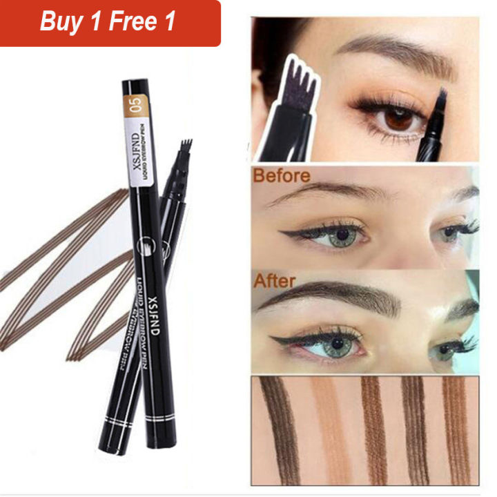 100% Original [Buy 1 Free 1] Microblading Tattoo Eyebrow Ink Pen Long ...