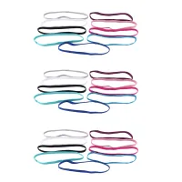 27 Pieces Thick Non-Slip Elastic Sport Headbands Hair Headbands,Exercise Hair and Sweatbands for Women Men Multicolor