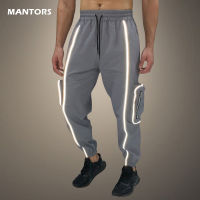 Mens Joggers Casual Pants Fitness Men Sportswear Tracksuit Bottoms Night Reflective Sweatpants Trousers Black Gyms Track Pants