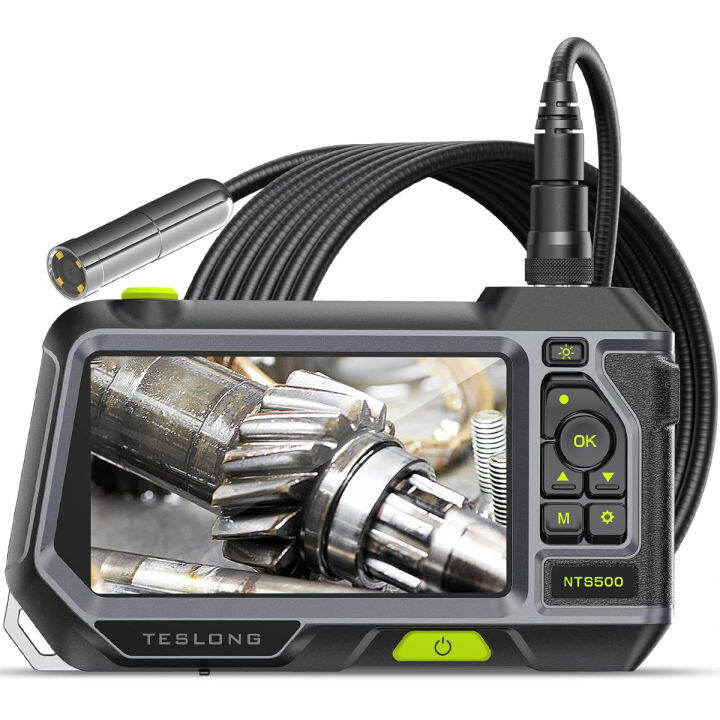 Autofocus Endoscope with 5" Monitor, Teslong NTS500 Auto Focus Industrial Borescope Inspection