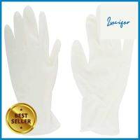 ถุงมือยางอเนกประสงค์ VETEX ไซส์ S สีขาว แพ็ก 10 ชิ้นRUBBER GLOVES VETEX SIZE S WHITE 10PCS **พลาดไม่ได้แล้วจ้ะแม่**