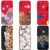 For infinix X659B HOT 10i Case 2021 New Fashion Silicone Anti-knock Phone Case For Infinix Hot 10i 10 i Hot10i Black Back Cover