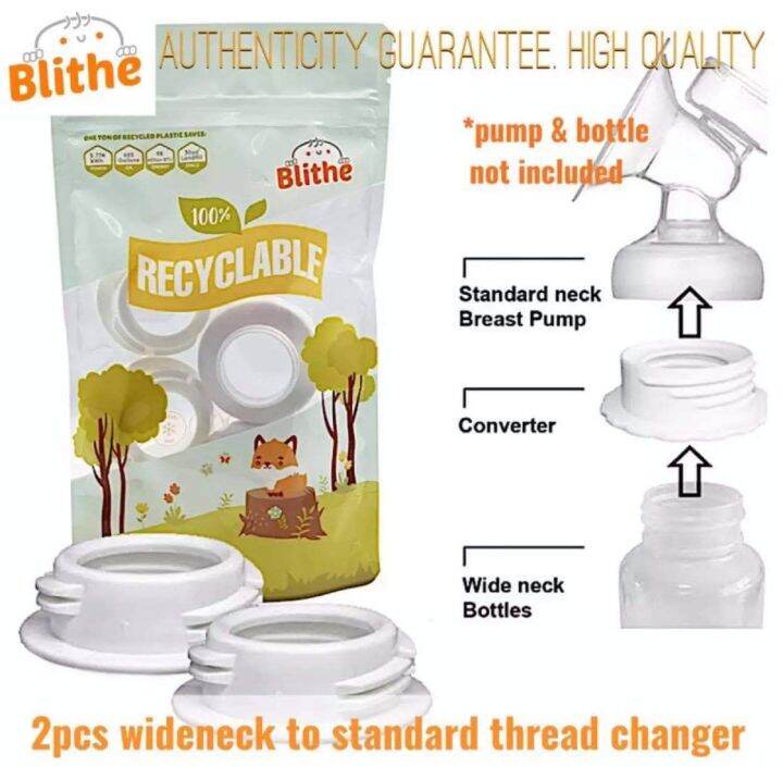 2pcs baby bottle thread changer standard to wideneck or wide neck to