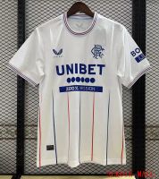 Rangers Away เสื้อกีฬาสีขาวคุณภาพไทย23/24ฉบับแฟนเสื้อแข่งฟุตบอล