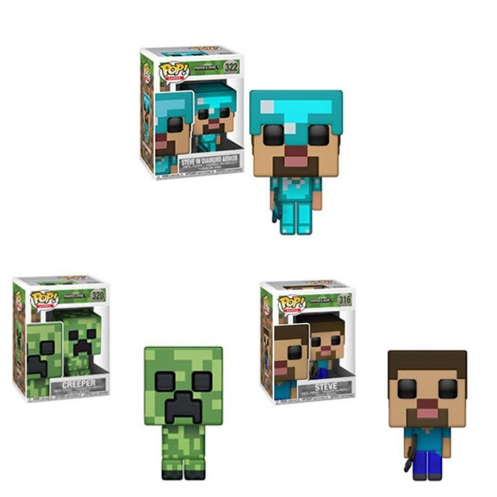 funko-pop-minecraft-creeper-โมเดลตุ๊กตาของเล่นสําหรับเด็ก