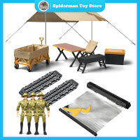 เครื่องประดับตั้งแคมป์จำลอง MN-85K แบบกันสาดด้านข้างเต็นท์ตั้งแคมป์ทรายบันไดโต๊ะเก้าอี้ตกแต่งเข้ากันได้กับรถ RC 1/12เดือน MN98 D90 MN99S MN86 MN78 MN128