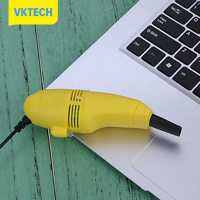 Vktech คีย์บอร์ดสุญญากาศ USB ขนาดเล็กที่กวาดฝุ่นสำหรับ PC คอมพิวเตอร์แล็ปท็อป (คละสี)