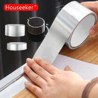 Houseeker 5เมตรอลูมิเนียมฟอยล์อ่างล้างจานสติ๊กเกอร์กันน้ำเทปปิดผนึกทนความร้อนเทปกาวมุมเตาช่องว่างแถบซีล