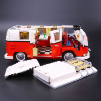 T1 Camper Van Compatible 10220 Building Blocks อิฐรถรถยนต์ยานยนต์รุ่นการศึกษาวันเกิดคริสต์มาสของเล่น Gift