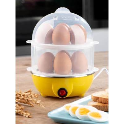 ส่งฟรี หม้อต้มไข่ หม้อต้มไข่ไฟฟ้า อุ่น นึ่ง แบบสองชั้น Egg Cooker สำหรับทำอาหาร ต้มไข่ได้ 14 ฟอง ชั้นละ 7 ฟอง มีถึง 2 ชั้น ตัวหม้อเป็นสแตนเลส
