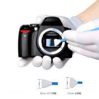 10ชิ้นแห้งเปียกเซ็นเซอร์ APS-C ทำความสะอาด Swabs (CCDCMOS) DSLR หรือ SLR ดิจิตอลเต็มกรอบกล้องชุดทำความสะอาด