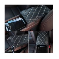 X Autohaux Car Armrest Pads PU Leather Center Console Cover Armrest Cover Arm Rest Pad Fit for Most Vehicle SUV Truck Car Pipe Fittings Accessories