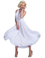 CP236 ชุดมาริลินมอนโร มาริลิน มอนโร Marilyn Monroe Superstar Costume Legend Party Cosplay Fancy Outfit