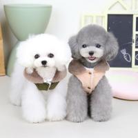 【2023】Stylish Buttons Contrast Colors Winter Coat Soft Dog Winter Coat Thermal Wear-resistant Autumn Clothes for Home