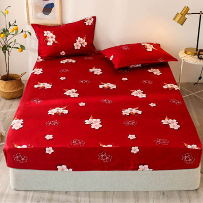New 2021 Linens King Size Heart-shaped Fitted Bed Sheets Set For Double Bed Mattress Cover With Elastic 1 pcs Bedding