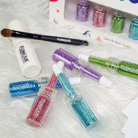 ชุดเพ้นท์กลิตเตอร์แทททู  DIY  GlitterTattoo bodyart 5  เฉดสี FA502