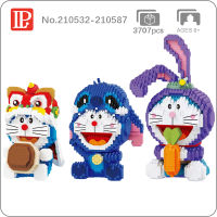 LP Animal Monster Rabbit Doraemon Cat Lion Dance Robot DIY Mini Diamond Blocks Bricks Building Toy for Children Gift no Box