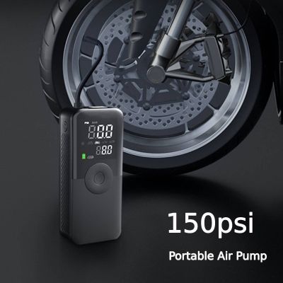 ✆ Portable Air Compressor Pump Tire Inflator Digital Display LED Tire Pump for Motorcycle Ball 150psi Rechargeable Air Tire Pump