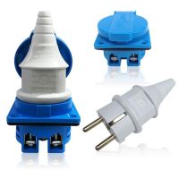 ☁♠✼ 1PCS Industrial Waterproof Socket European Socket Copper European Plug 220V 16A Home Improvement Accessories Wholesale