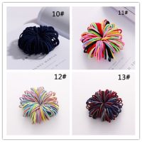 100PCSSet Girls Candy Colors Nylon Elastic Hair Bands Children Rubber Band Headband Scrunchie Fashion Hair Accessories