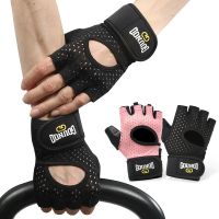 1Pair Gym Fingerless Gloves Professional Gym Fitness Breathable Anti-Slip Women Men Half Finger Summer Fishing Unisex Bicycle