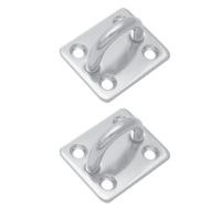 2 Pcs Square Pad 5-8MM.  แผ่นสี่เหลี่ยมสแตนเลสเจาะรู ฟิตติ้งสแตนเลส Stainless Steel