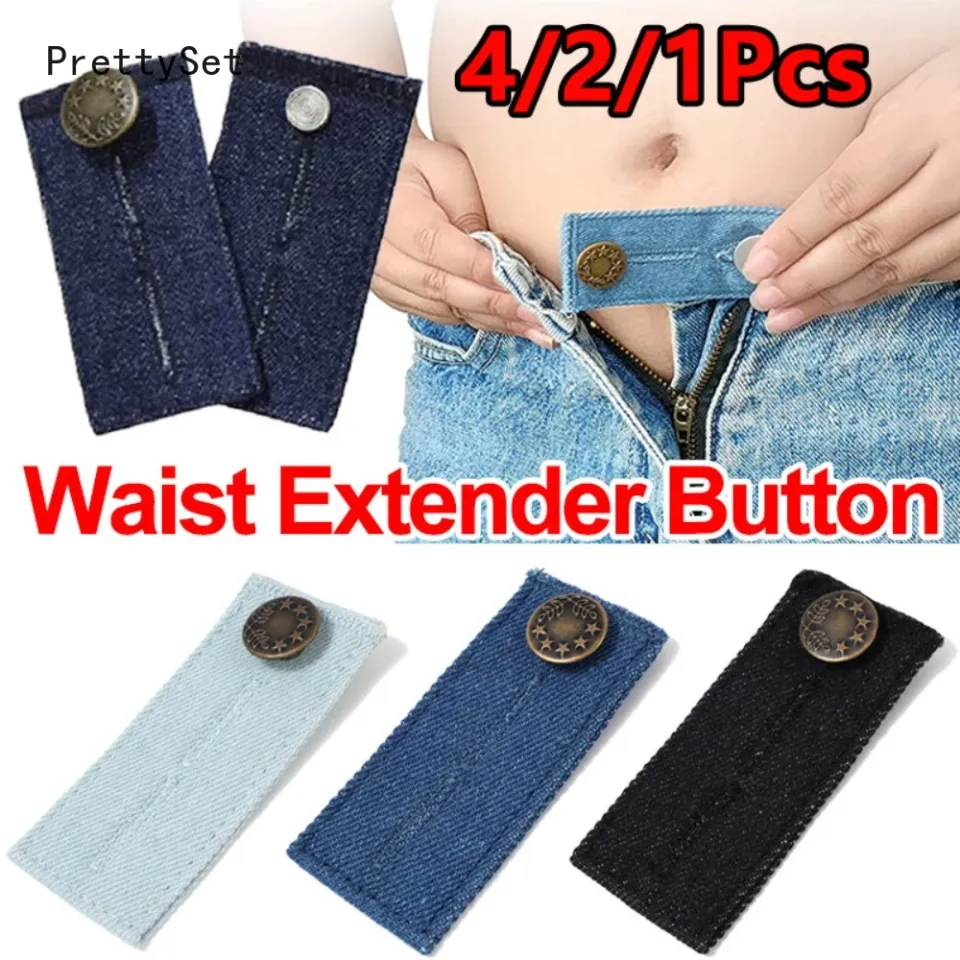 4/2/1PCS Jeans Buttons Extension Buckles Jeans Waist Expander