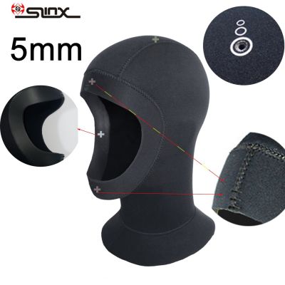 1ชิ้น SLINX 5มม. นีโอพรีนสำหรับดำน้ำหมวกคลุมสำหรับดำน้ำลึกน้ำเย็นดำน้ำลึกหมวกกีฬากันน้ำใหม่เอี่ยมเก็บความอุ่น