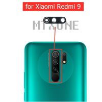 2ชิ้นสำหรับ Xiaomi Redmi 9เลนส์กระจกกล้องถ่ายรูปเลนส์กระจกกล้องถ่ายรูปกล้องด้านหลังพร้อมอะไหล่ซ่อมใช้แทนกาว