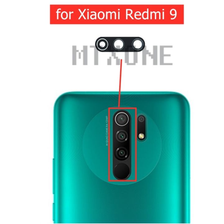 【☄New Arrival☄】 nang20403736363 2ชิ้นสำหรับ Xiaomi Redmi 9เลนส์กระจกกล้องถ่ายรูปเลนส์กระจกกล้องถ่ายรูปกล้องด้านหลังพร้อมอะไหล่ซ่อมใช้แทนกาว