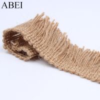 4cm 2yards Jute Lace for Wedding Party Decoration Natural Jute Linen Hemp Ribbon DIY Handmade Craft Material General Craft