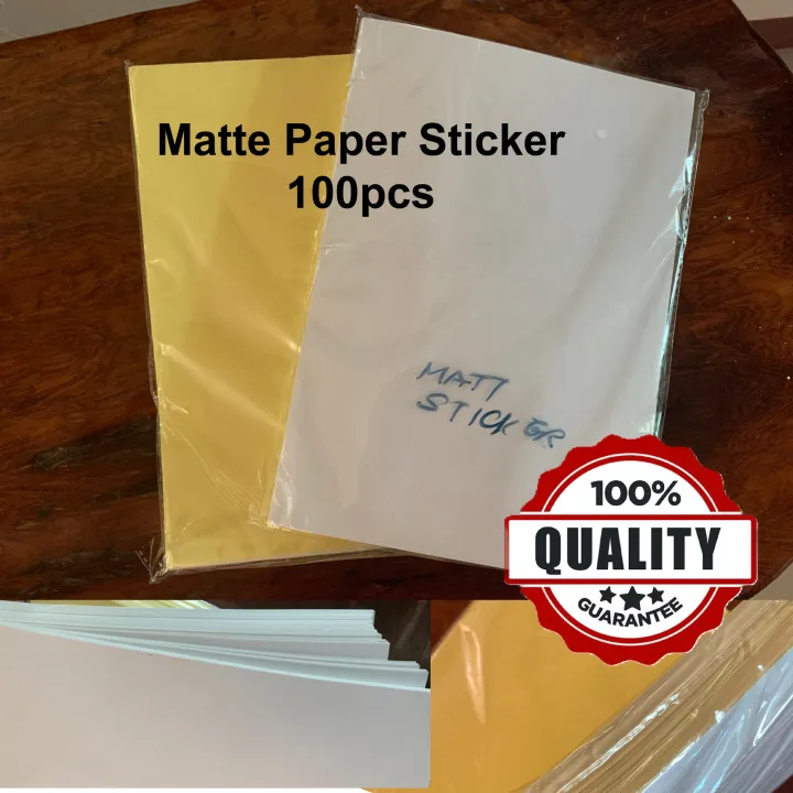 Sticker Paper A4 Matte 100pcs Lazada PH
